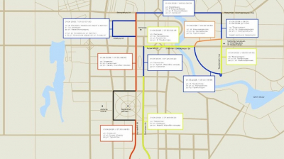 Часть улиц перекроют в столице на время проведения Astana Half Marathon 1 июня