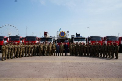 Модернизация технической базы: спасателям Актюбинской области вручили новую спецтехнику