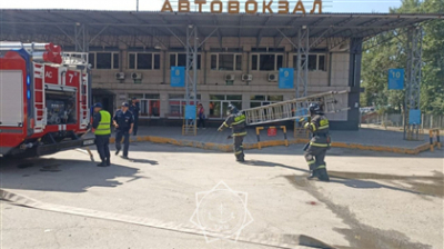 На автовокзале в Усть-Каменогорске произошёл пожар